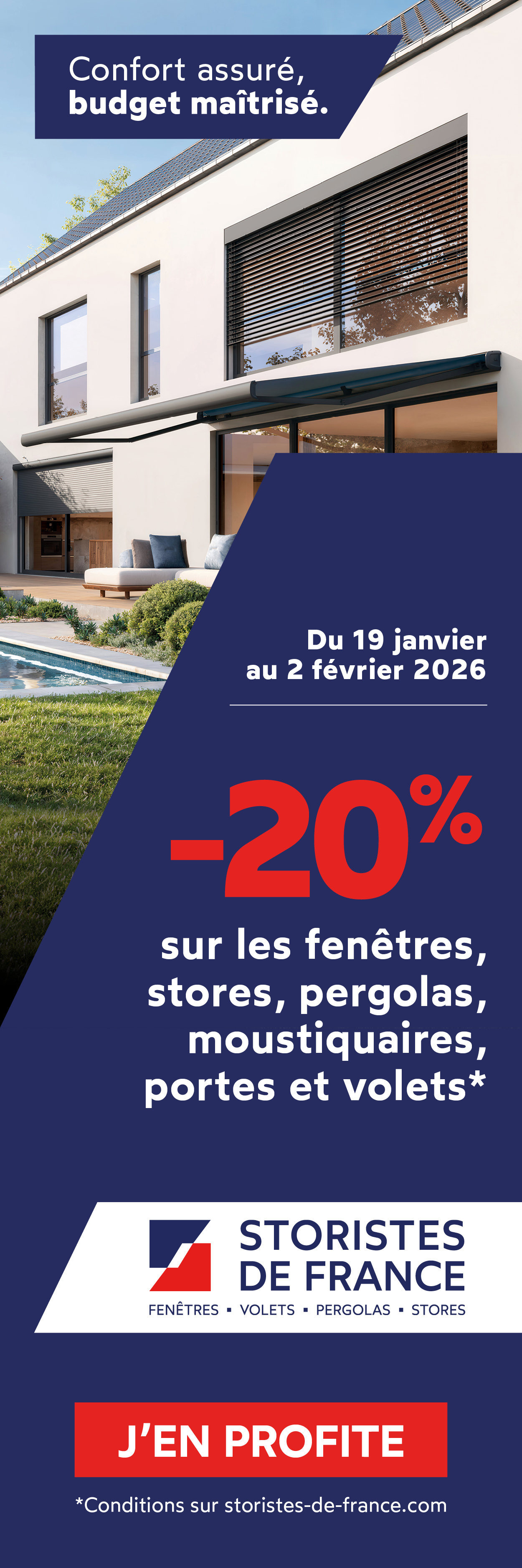 Bannière verticale promotion -20%